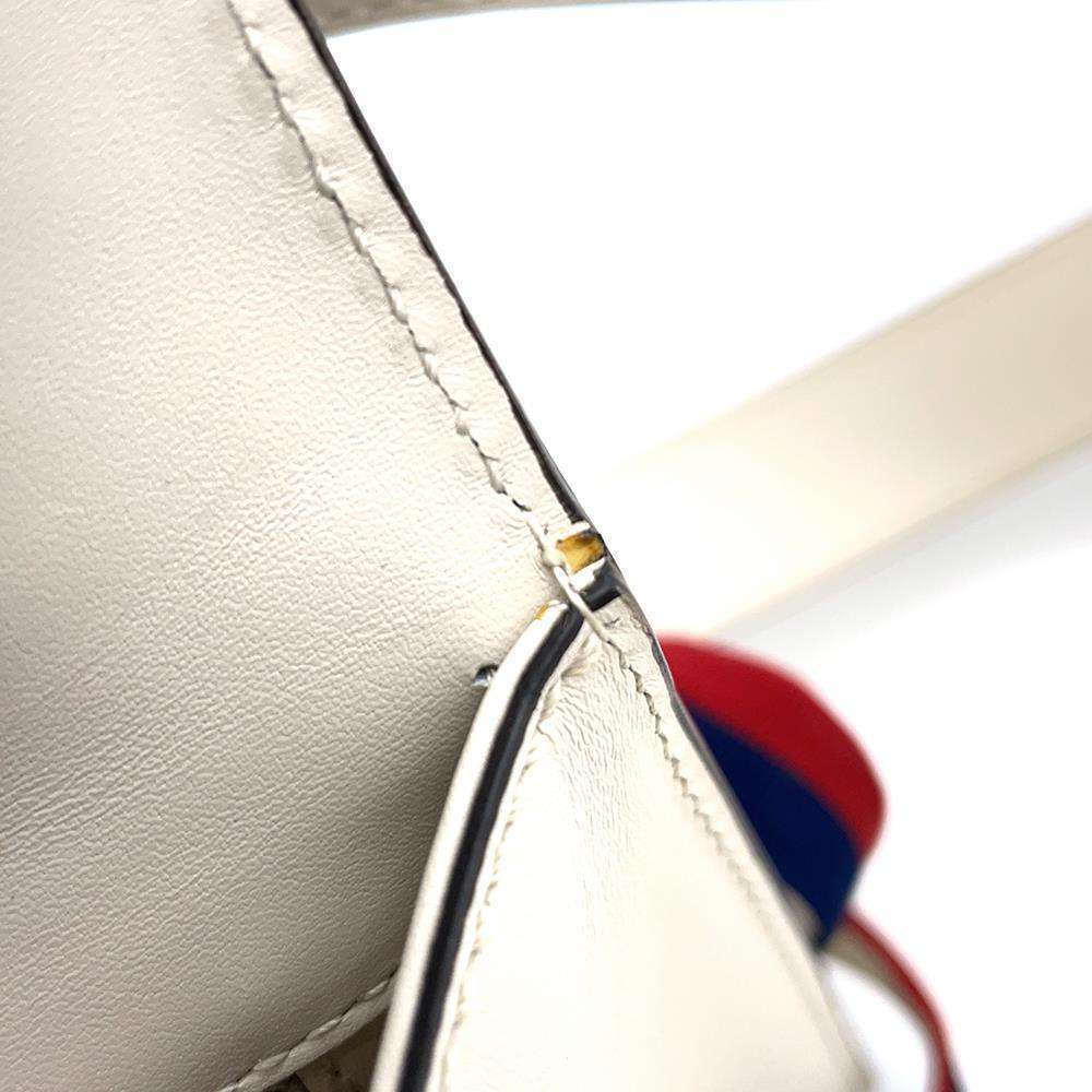 Gucci Sylvie Shoulder Bag Handbag Chain Motif White - Picture 8 of 12